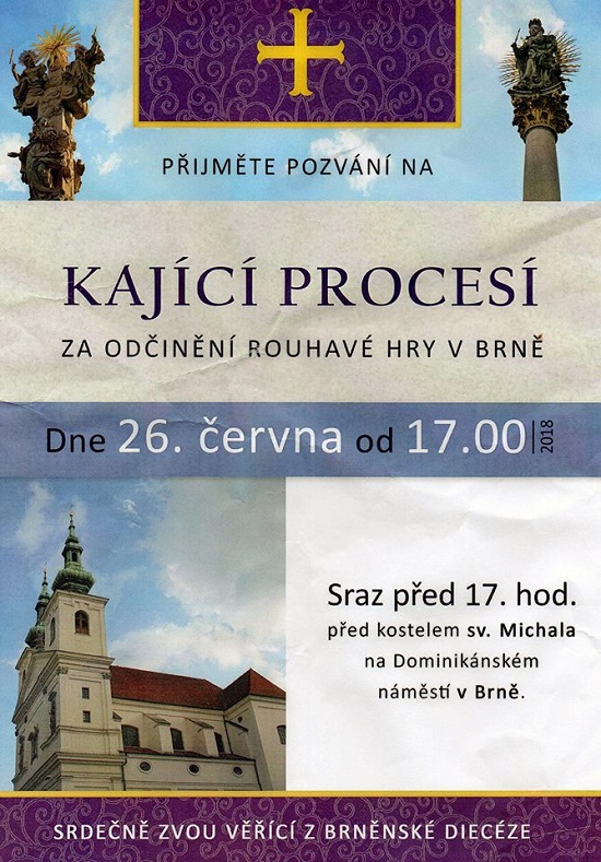 Kající procesí, Brno